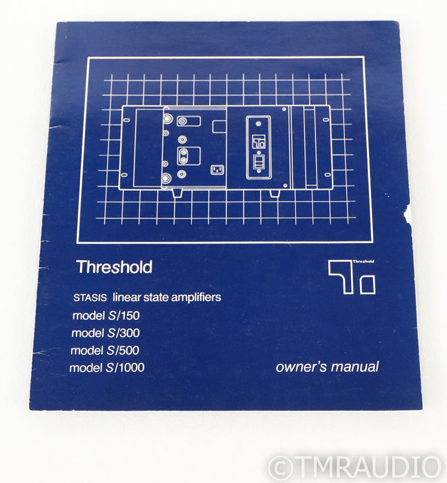 Threshold S/300 STASIS Vintage Stereo Power Amplifier