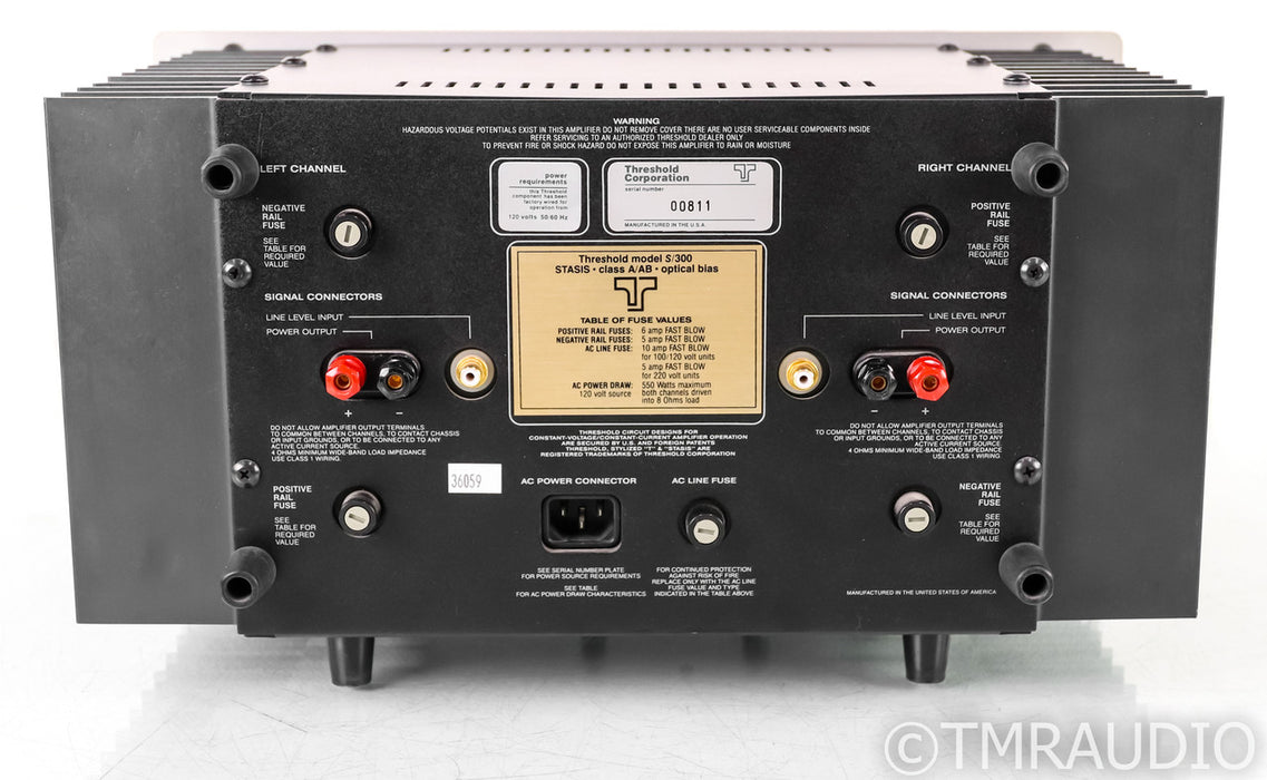 Threshold S/300 STASIS Vintage Stereo Power Amplifier
