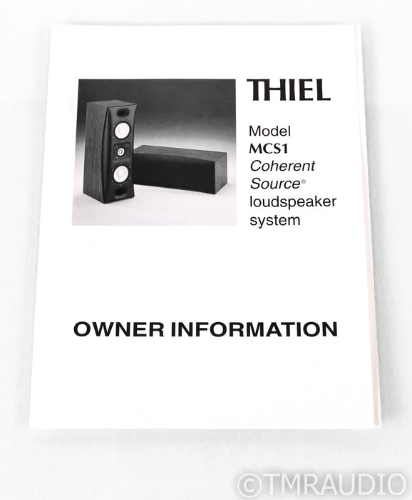 Thiel MCS1 Center Channel Speaker