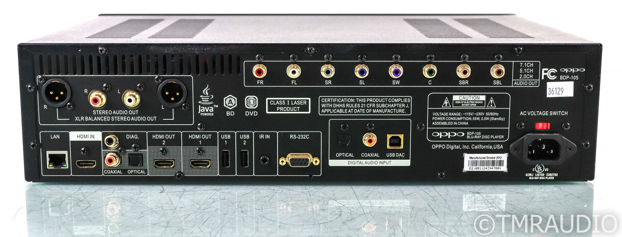 Oppo BDP-105 Universal Blu-Ray / SACD Player
