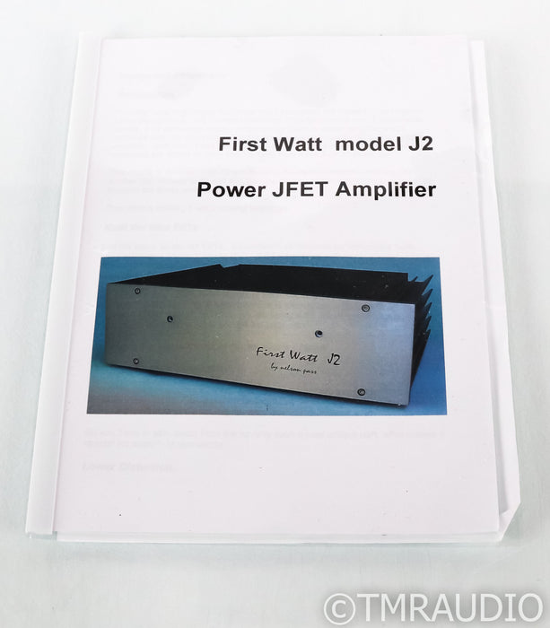 First Watt J2 Stereo Power Amplifier