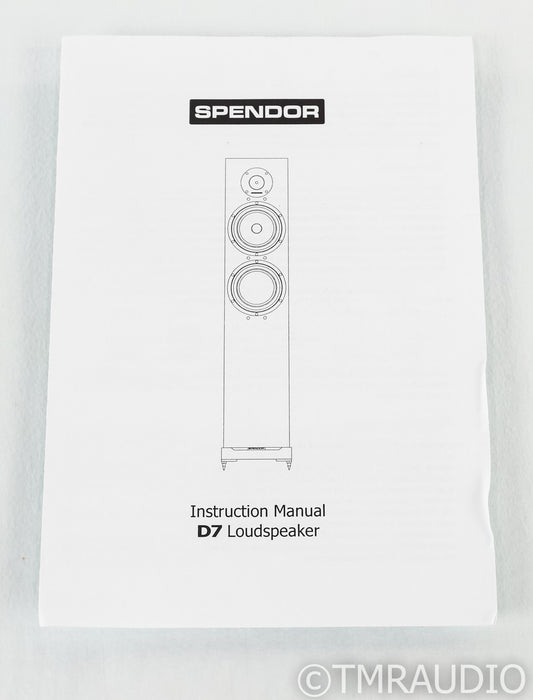Spendor D7 Floorstanding Speakers