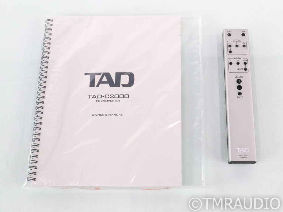 TAD C2000 Stereo Preamplifier / DAC; C-2000; Remote; Silver & Black