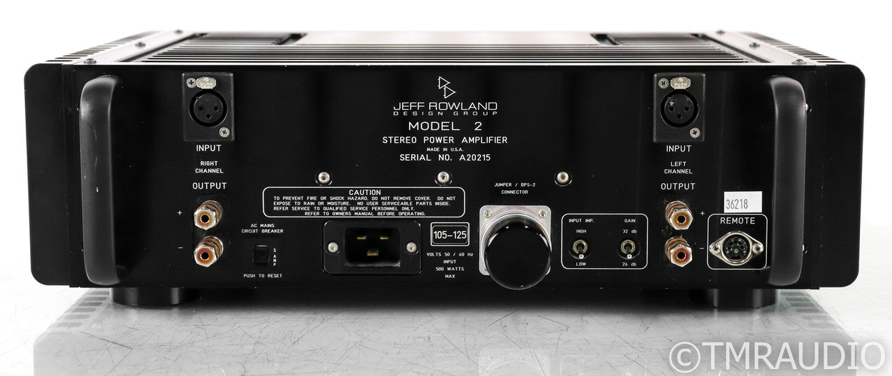 Jeff Rowland Model 2 Stereo Power Amplifier