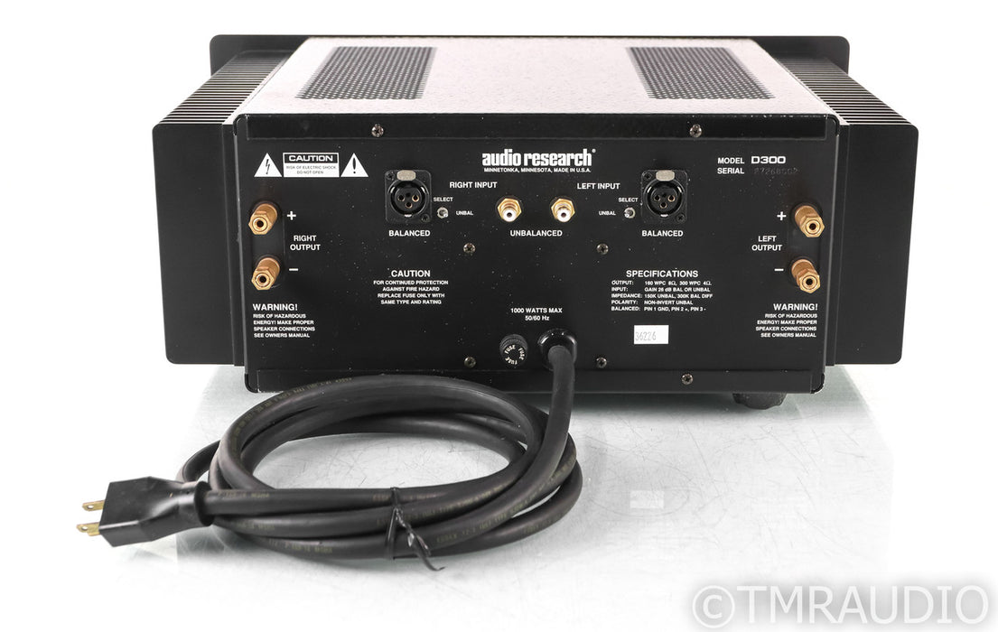 Audio Research D300 Stereo Power Amplifier