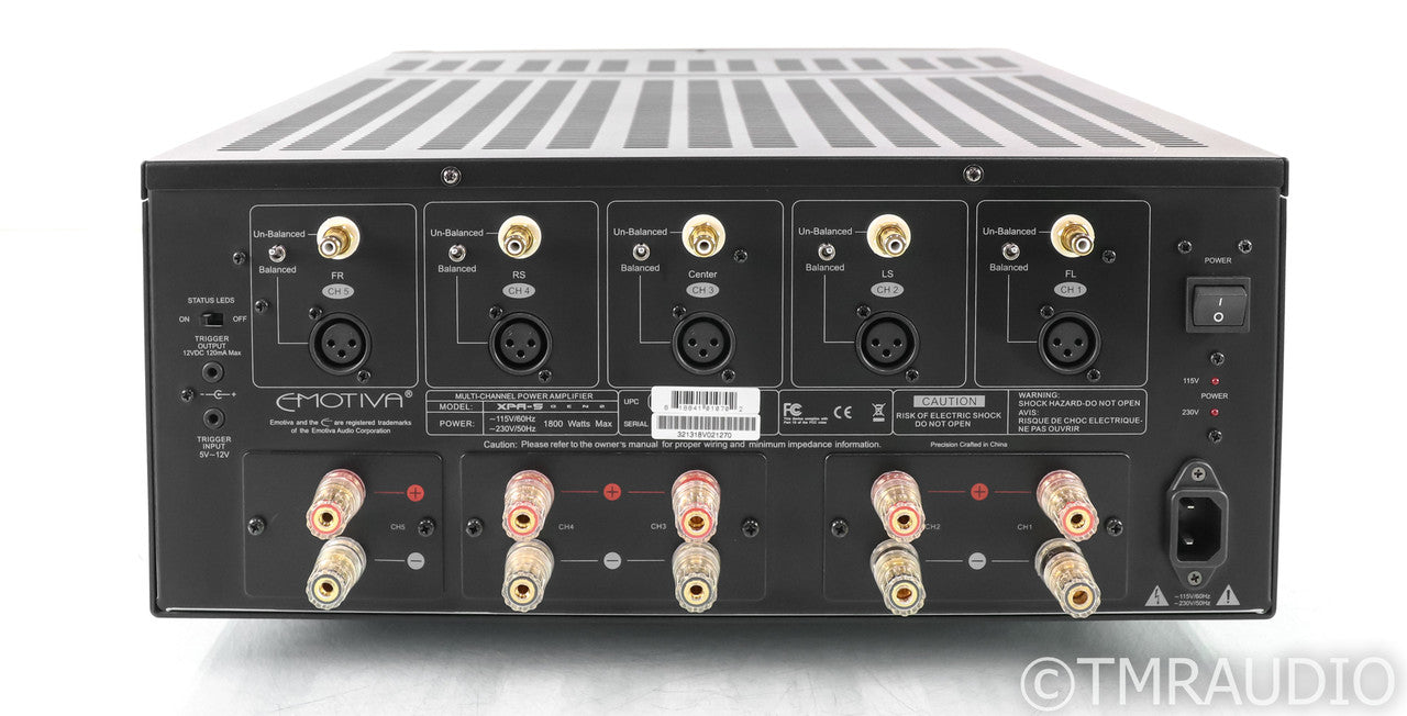 Emotiva XPA-5 Gen 2 Five Channel Power Amplifier