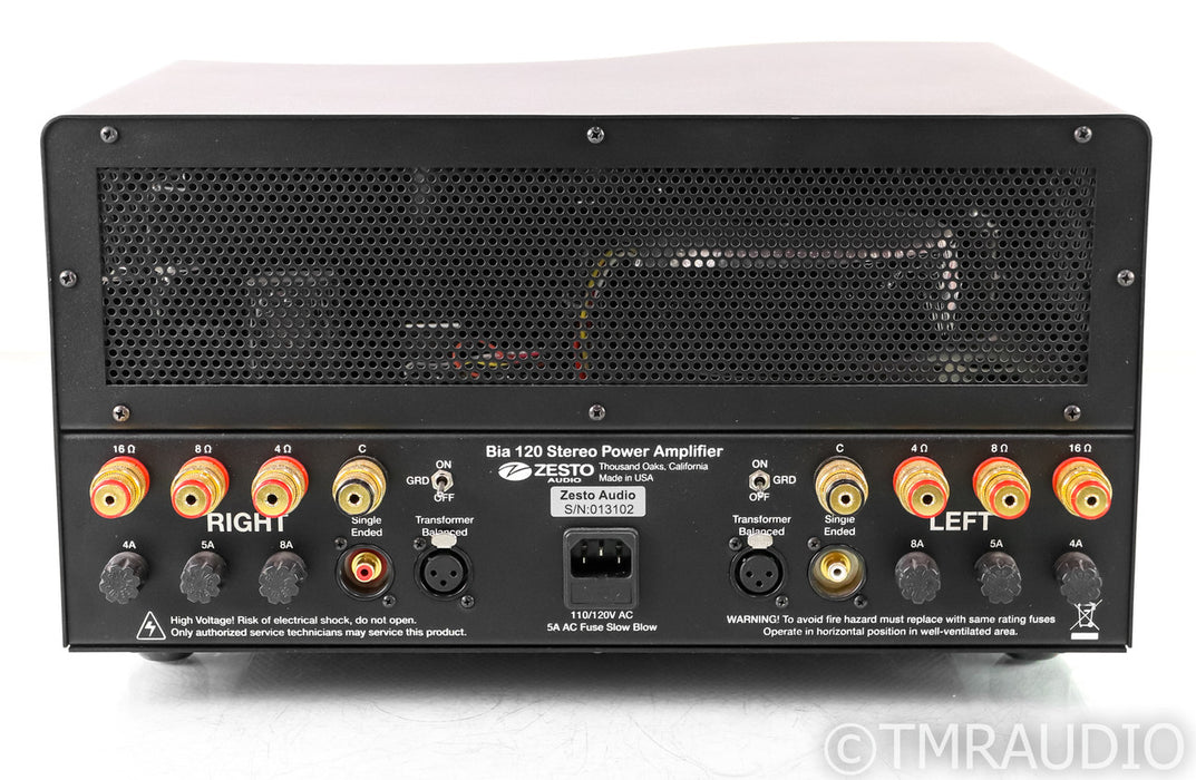 Zesto Bia 120 Stereo Tube Power Amplifier