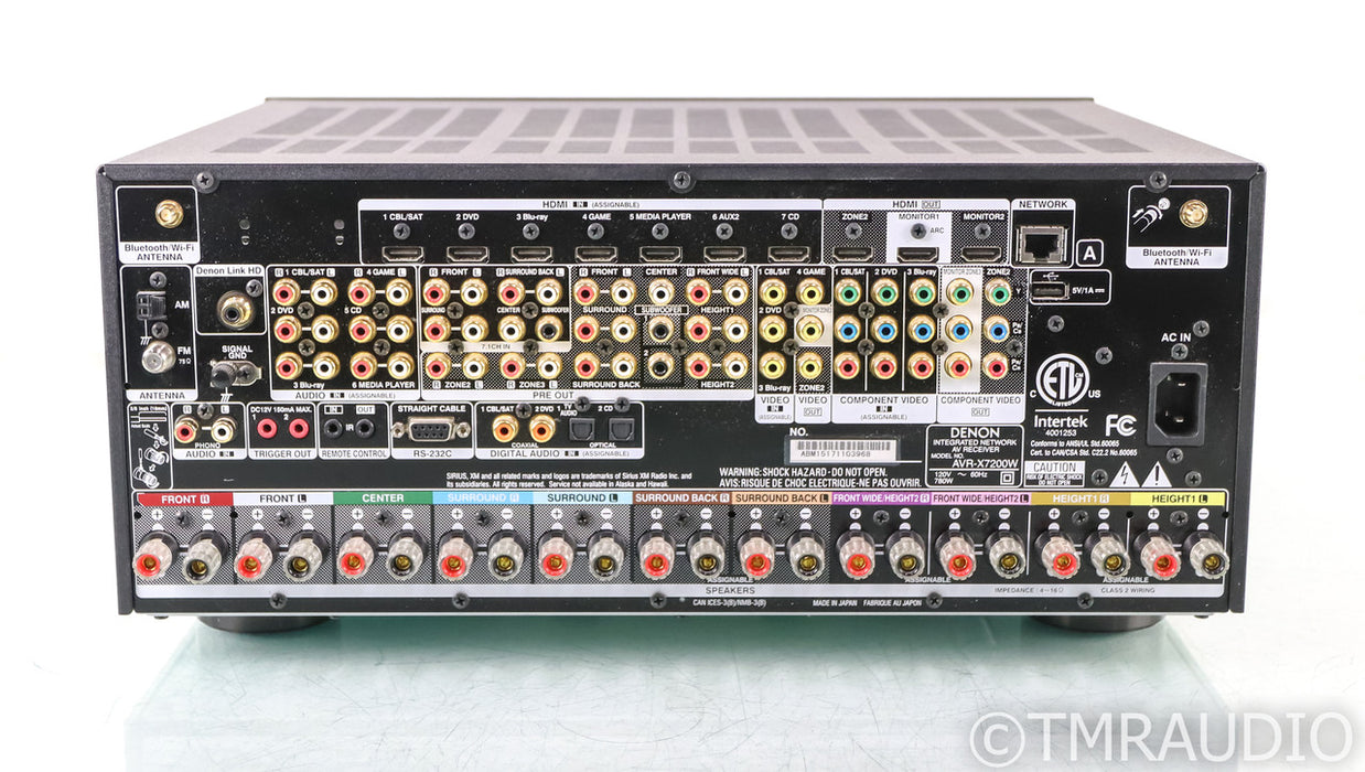 Denon AVR-X7200W 9.2 Channel Home Theater Receiver