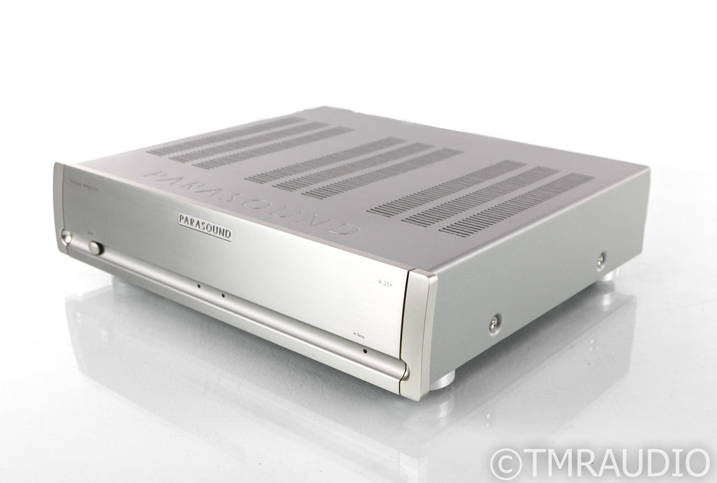 Parasound Halo A23+ Stereo Power Amplifier; A-23 Plus; Silver