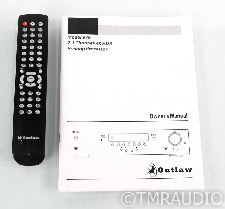 Outlaw Model 976 Home Theater Processor; Black; Remote; Black; Remote