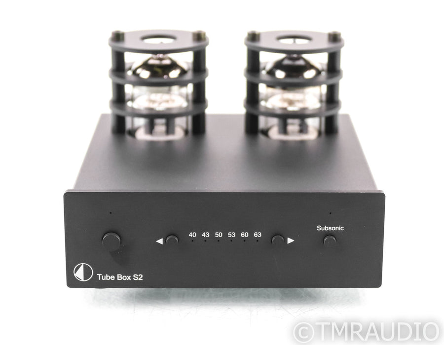 Pro-Ject Audio Tube Box S2 Stereo Tube MM / MC Phono Preamplifier; Black