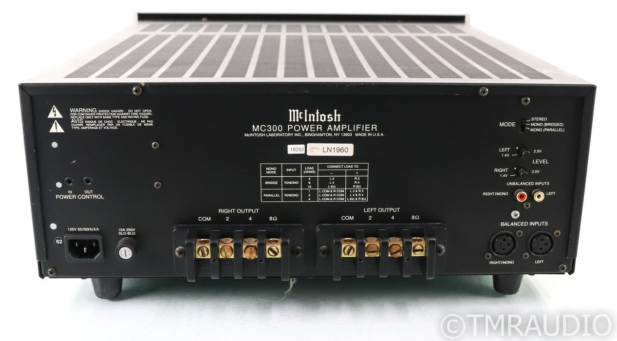 McIntosh MC300 Stereo Power Amplifier