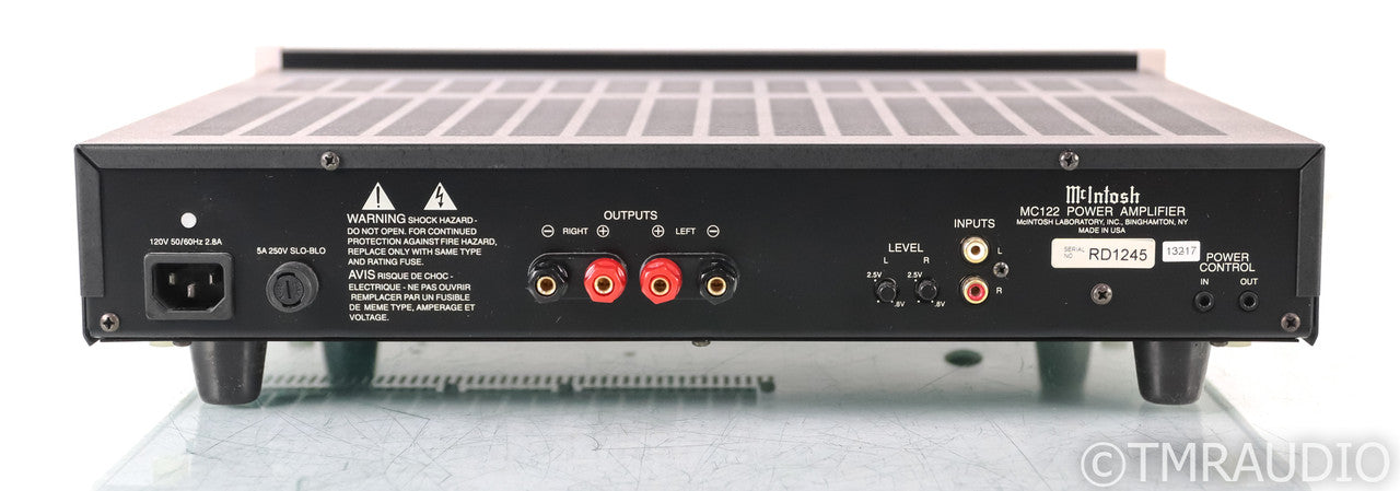 McIntosh MC122 Stereo Power Amplifier
