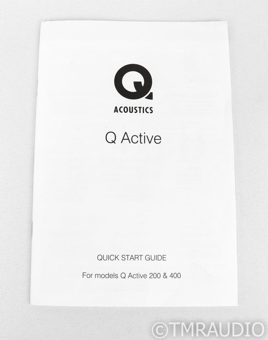 Q Acoustics Q Active 400 Wireless Floorstanding Speakers; Black Pair w/ Hub (Demo)