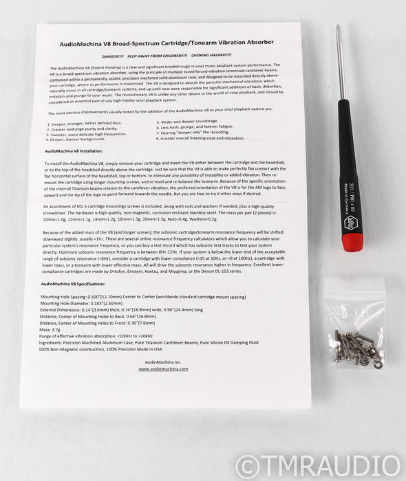 Audiomachina V8 Cartridge / Tonearm Vibration Absorber