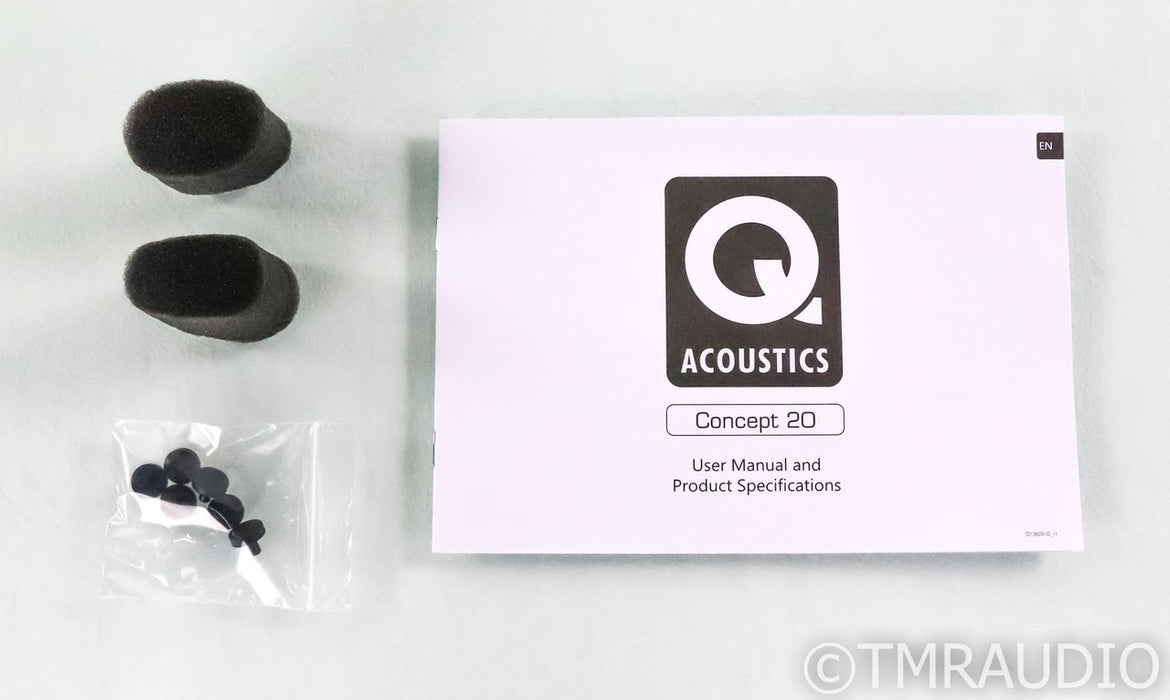 Q Acoustics Concept 20 Bookshelf Speakers; Black Pair; Black Pair