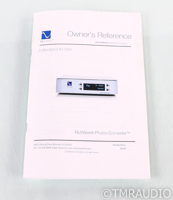 PS Audio NuWave Phono Converter / Preamplifier