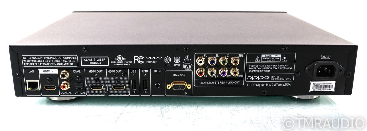 Oppo BDP-103 Universal Blu-Ray Player