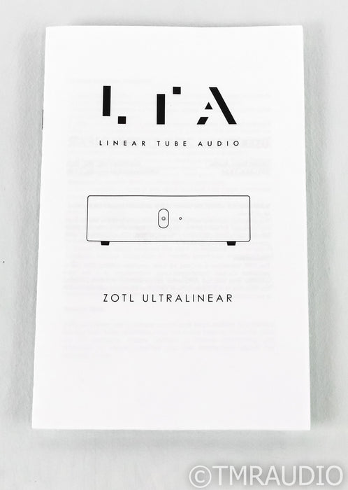 Linear Tube Audio ZOTL Ultralinear Stereo Tube Power Amplifier