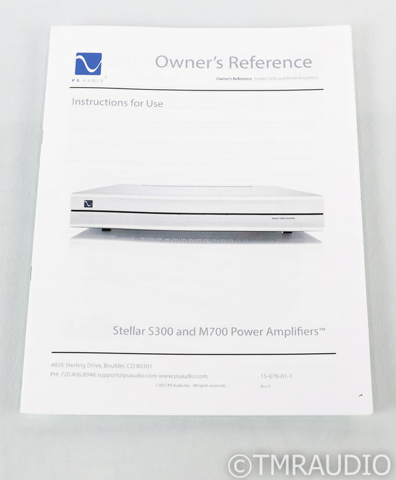 PS Audio Stellar S300 Stereo Power Amplifier