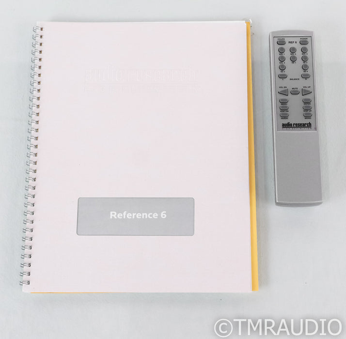 Audio Research Reference 6 Stereo Tube Preamplifier; REF6; Silver; Remote (1/0)