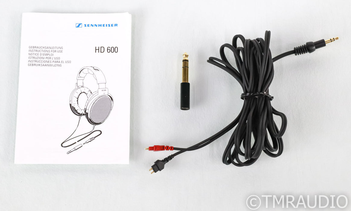 Sennheiser HD 600 Open Back Headphones; HD600 (New Pads)
