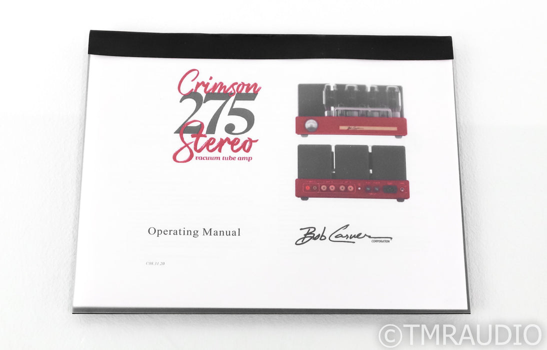 Bob Carver Crimson 275 Stereo Tube Power Amplifier