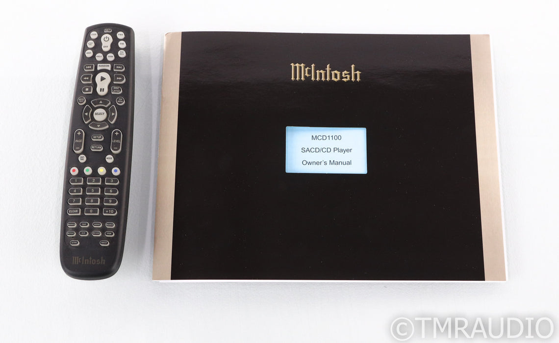 McIntosh MCD1100 SACD / CD Player; MCD-1100; 192kHz USB; Remote