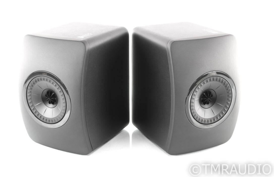 KEF LS50 Black Edition Bookshelf Speakers; All Black Pair; LS-50 (1/0)