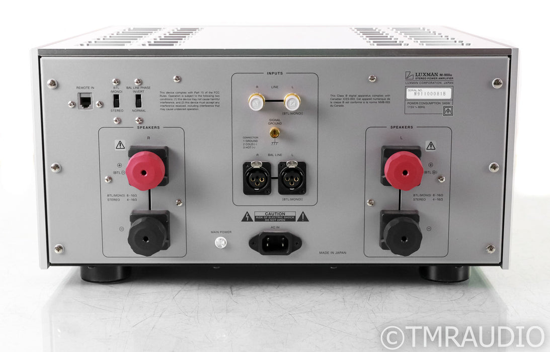 Luxman M-900u Stereo Power Amplifier; M900u; Silver; M900u; Silver