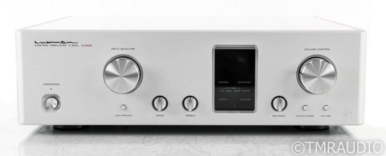 Luxman C-900u Stereo Preamplifier; C900u; Silver; Remote