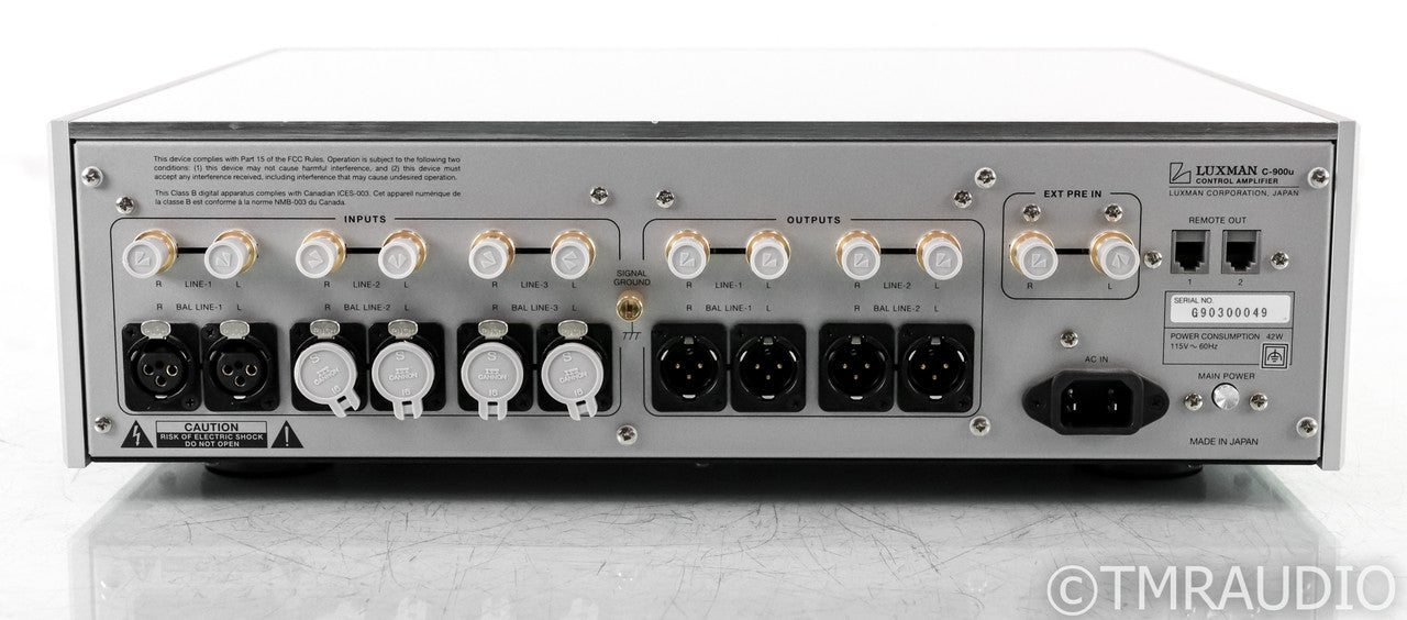 Luxman C-900u Stereo Preamplifier; C900u; Silver; Remote
