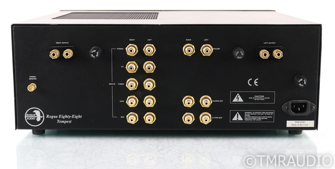Rogue Magnum Tempest Stereo Tube Integrated Amplifier; Black; Remote
