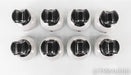 Precision Audio Cable Elevators; Porcelain Set of 8 Risers