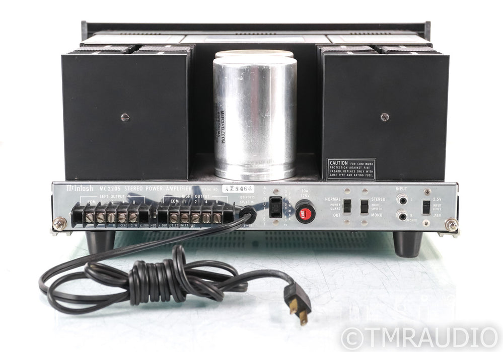 McIntosh MC2205 Vintage Stereo Power Amplifier; MC-2205 w/ Factory Box