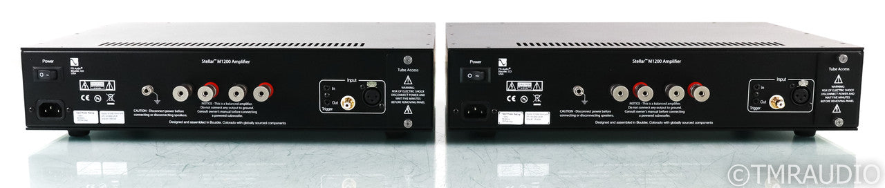PS Audio Stellar M1200 Mono Power Amplifier; Black Pair (used); Black Pair (used)