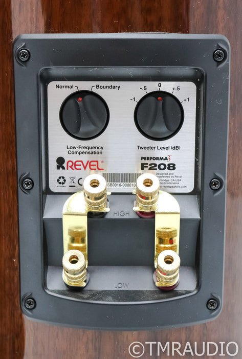 Revel Performa3 F208 Floorstanding Speakers; F-208; Walnut Pair