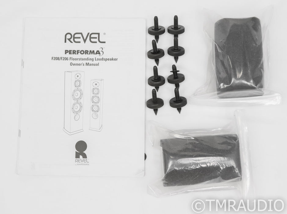 Revel Performa3 F208 Floorstanding Speakers; F-208; Walnut Pair