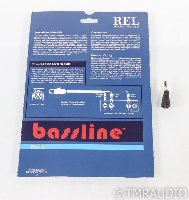 REL Bassline Blue NAIM Subwoofer Cable