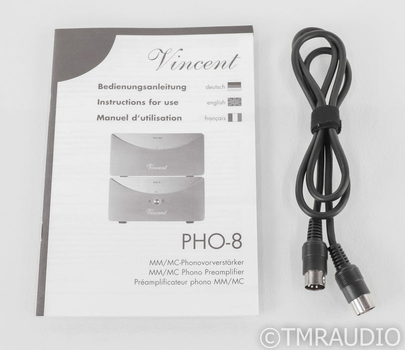Vincent PHO-8 MM / MC Phono Preamplifier; w/ PHO-8ps Power Supply