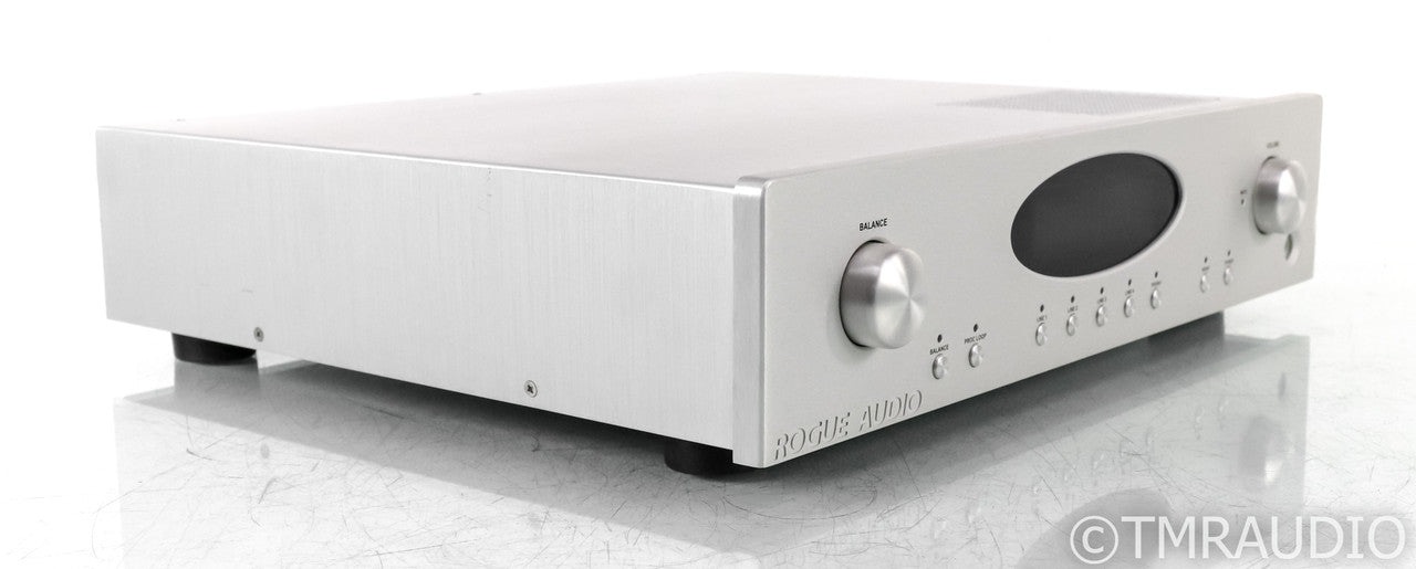 Rogue Audio RP-5 Stereo Tube Preamplifier; RP5; Remote; MM / MC Phono; Silver