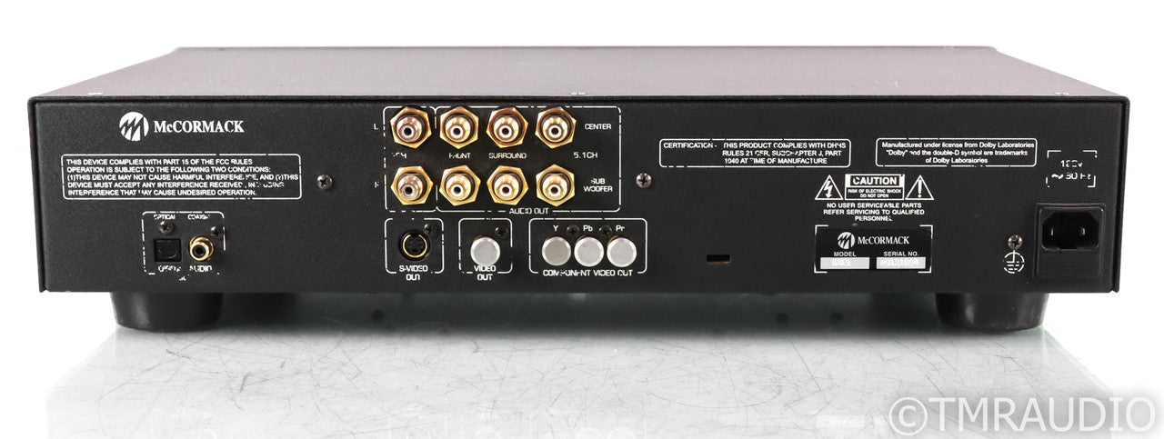 McCormack UDP-1 Deluxe SACD / CD / DVD Player; UDP1 (No Remote)