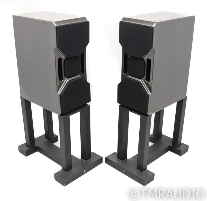 Wilson Audio Cub Series II Bookshelf Speakers; Cub-2; Gloss Grey Pair; Stands