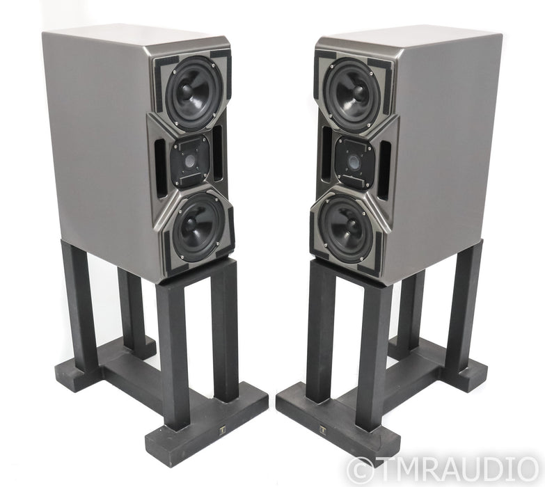 Wilson Audio Cub Series II Bookshelf Speakers; Cub-2; Gloss Grey Pair; Stands
