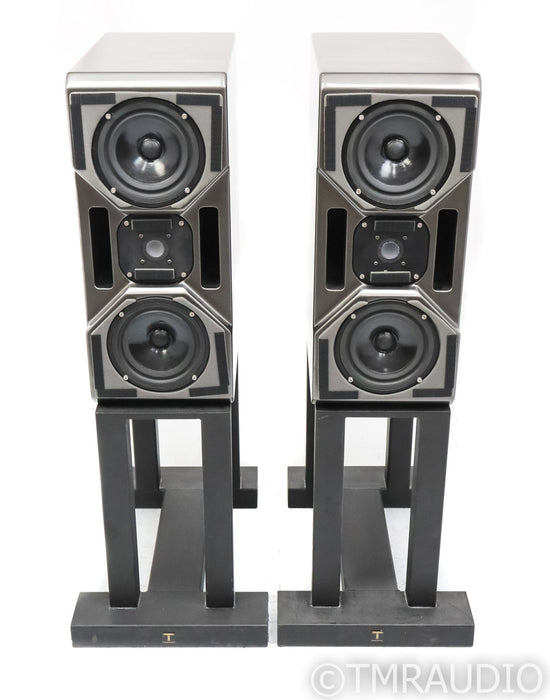 Wilson Audio Cub Series II Bookshelf Speakers; Cub-2; Gloss Grey Pair; Stands