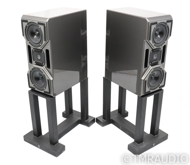 Wilson Audio Cub Series II Bookshelf Speakers; Cub-2; Gloss Grey Pair; Stands
