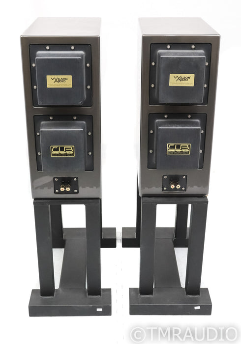 Wilson Audio Cub Series II Bookshelf Speakers; Cub-2; Gloss Grey Pair; Stands