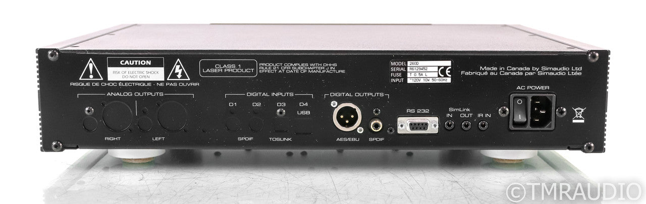 Simaudio Moon Neo Series 260D CD Transport; 260-D; Black & Silver