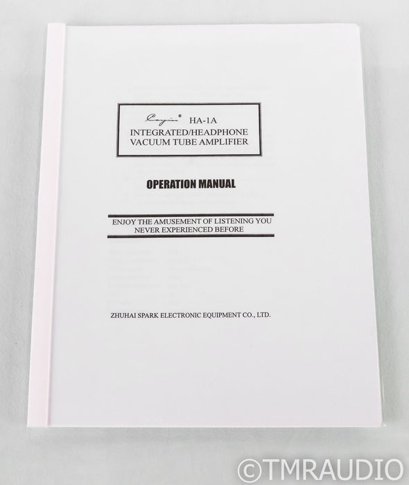 Cayin HA-1A Integrated Tube Headphone Amplifier; Spark Audio; Silver