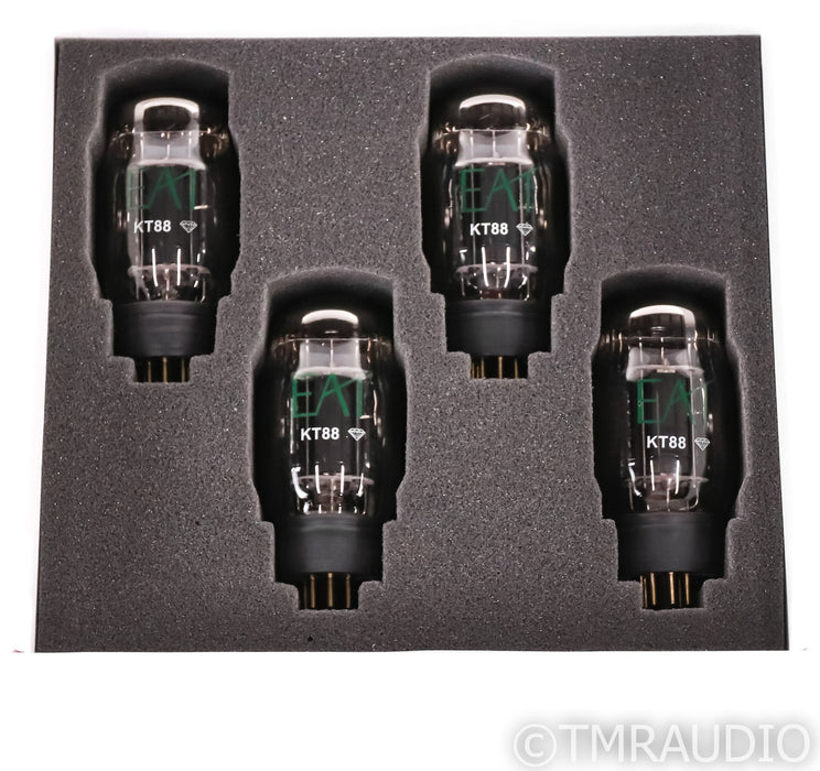 EAT KT88 Diamond Vacuum Tubes; KT-88; Gold Pins; Matched Quad Set (New/Open Box)